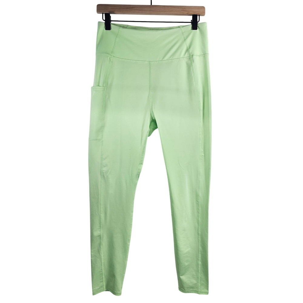 Columbia Sportswear Women's Leggings Size L G Light Green Pocket Athletic